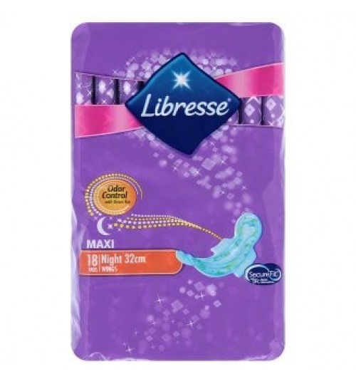 Libresse 夜用厚装卫生巾32公分长 （有翼）